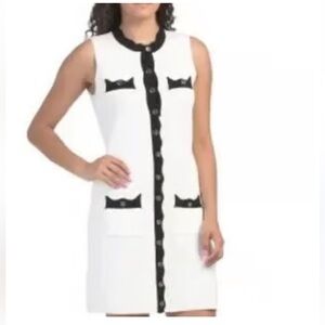 Nanette Lepore Black and White Mini Dress